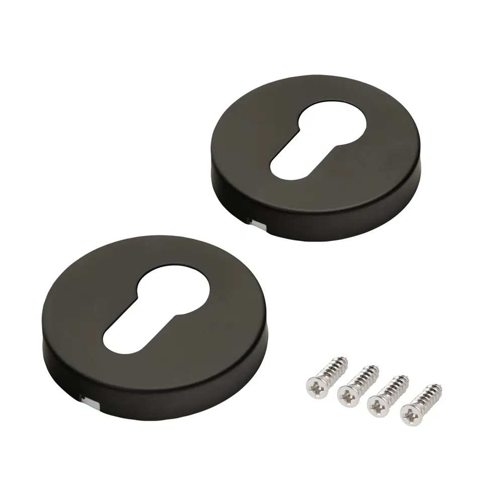 Накладка на замочную скважину Edson EDS-SC-R0 54 мм цвет черный STLM-2139504 - Вид №1