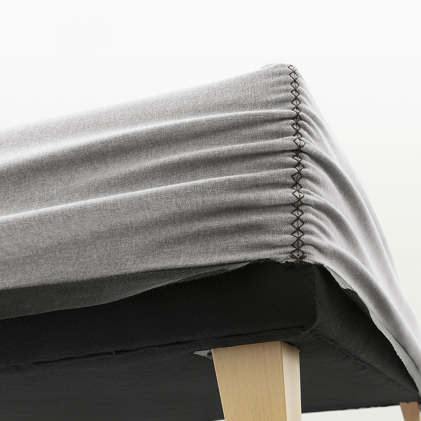 062778 Кровать 150x190 серая La Forma Nikos - Вид №3