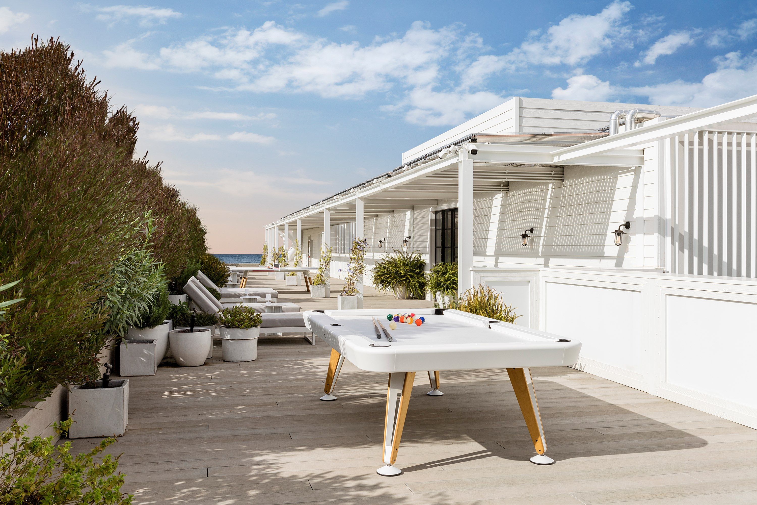 Открытый бильярдный стол из окрашенной стали и дерева RS Barcelona диагональ ARCH-00042076 - Вид №14