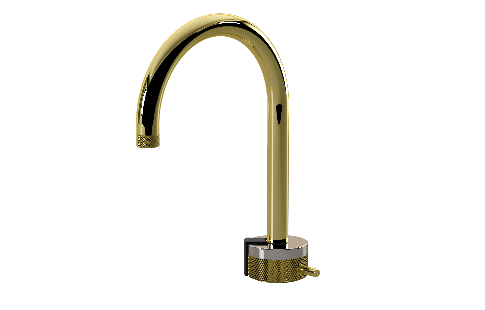 E-11502-R1PN-L2MBK-PB Однорычажный прогрессивный смеситель для раковины - излив 16см GRAFF MOD+