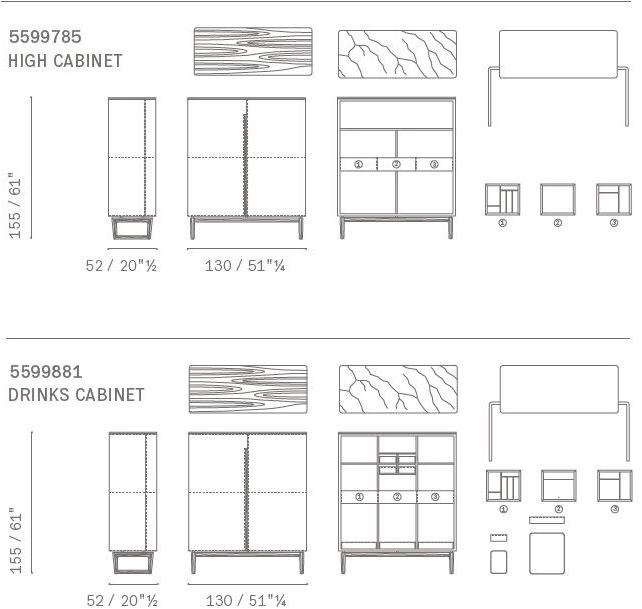 Poltrona Frau Комод с ящиками La collezione - mobili e complementi sun-id-1364549 - Вид №8