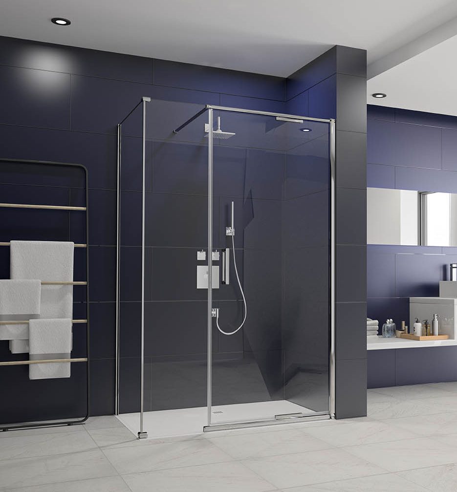 Дверь душевая для установки с боковой панелью AR8NN1406H L or R Merlyn Arysto Хромированный 