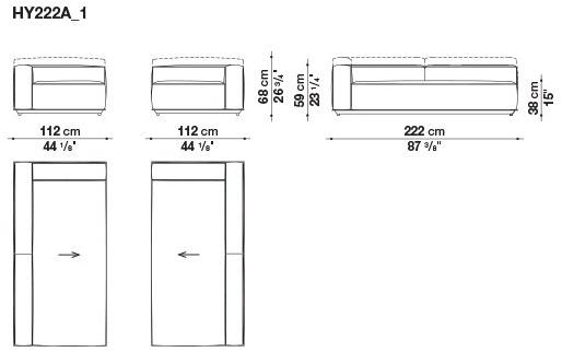 B&B Italia Outdoor Садовый диван из модульной ткани sun-id-1410409 - Вид №25
