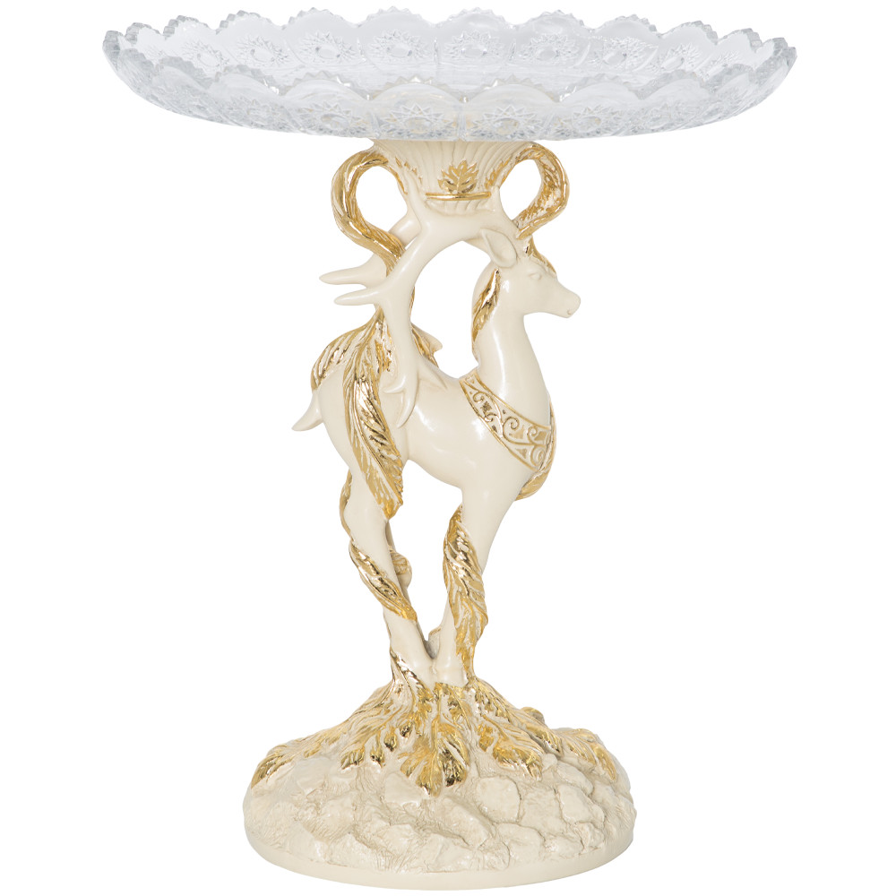 52091 Фруктовница-конфетница Лань Артемиды - 6 Айвори BOGACHO 4627179657208 - Вид №3