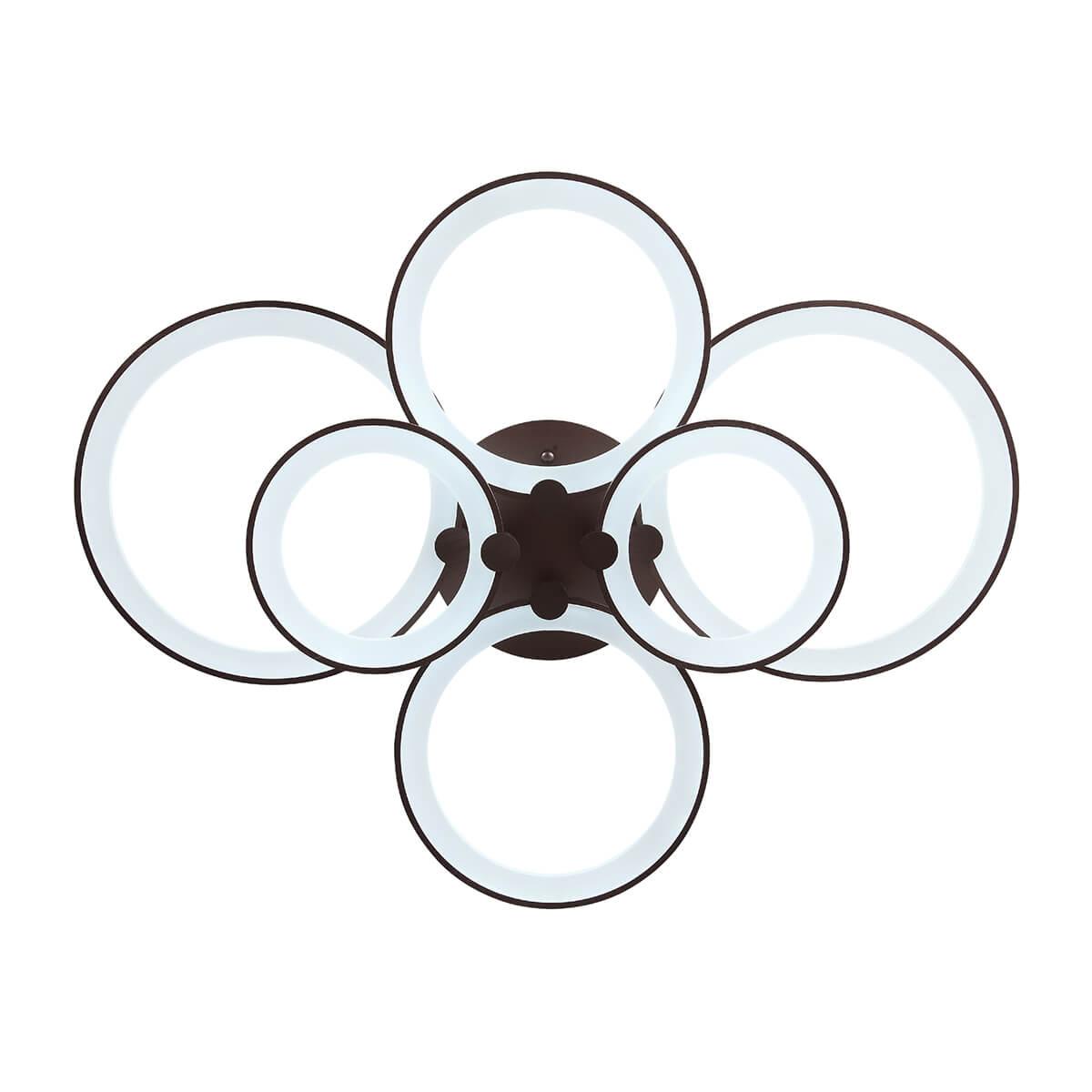 Люстра светодиодная подвесная коричневая 6 ламп ST Luce Twiddle SL867.702.06 ST LUCE ДИЗАЙНЕРСКИЕ, TWIDDLE 00-3833992 Коричневый  - Вид №3