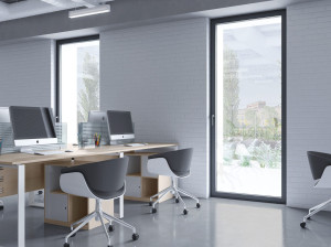 Алюминиевое створчатое окно