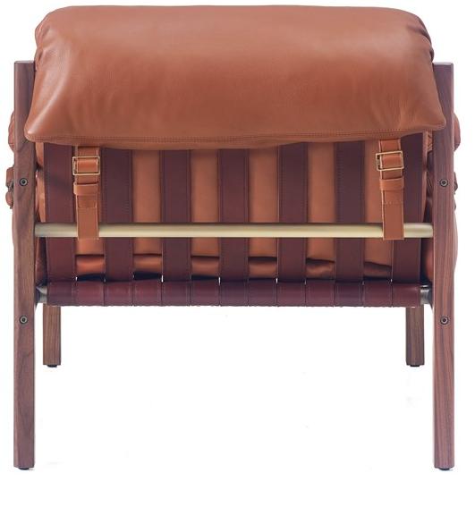 BassamFellows Кожаное кресло Club с подлокотниками Sling Cb-570 - Вид №4