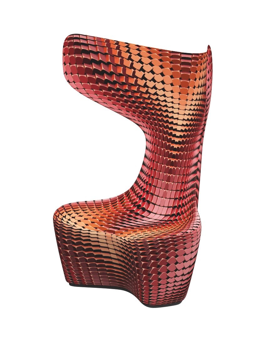 Тканевое кресло с высокой спинкой CAPPELLINI Drum ARCH-00039300 - Вид №11