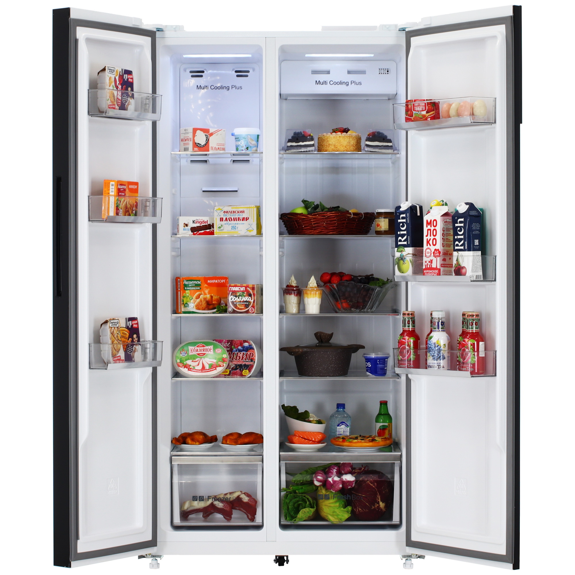 9069201 Холодильник Side by Side   Nordfrost RFS 525DX NFGW белый STDN-0088664 - Вид №5