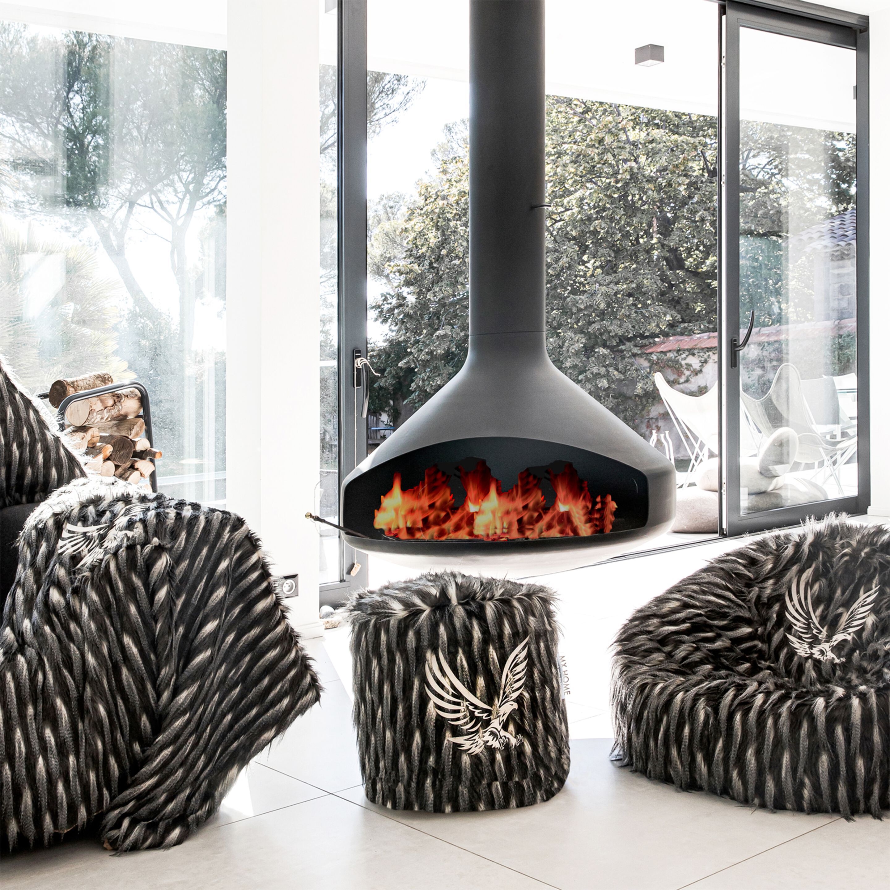 Кресло-мешок из искусственного меха MX HOME Megeve ARCH-00018058 - Вид №4