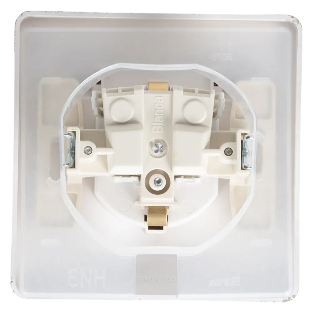 Розетка встраиваемая Systeme Electric Blanca с заземлением с крышкой и шторками цвет титан 89373231 STLM-2150155 - Вид №3