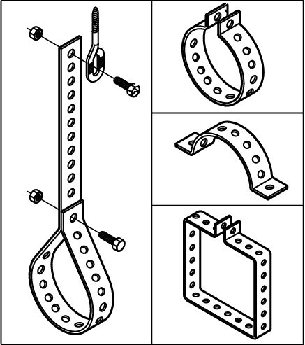 0832714 BIS Перфолента пластифицированная монтаж обычных и вентиляционных труб walraven  - Вид №2
