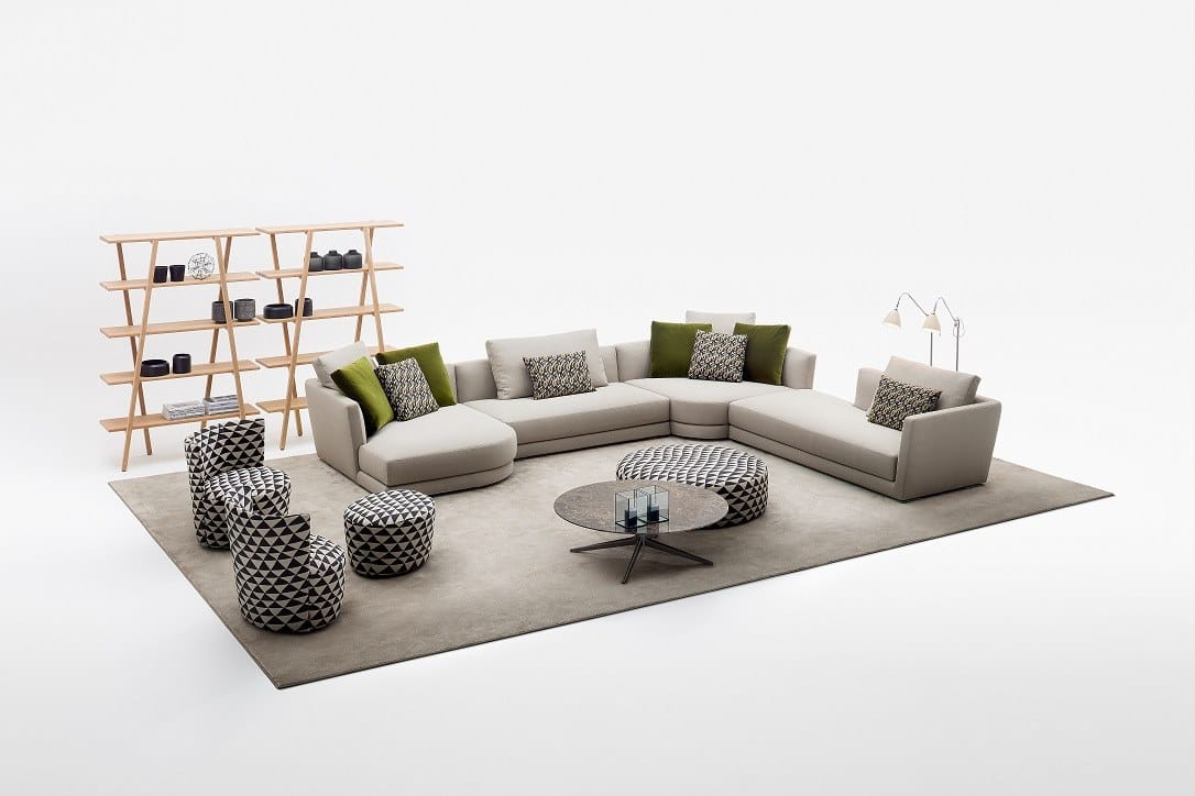 Секционный диван из ткани Verzelloni Линдон ARCH-00077707 - Вид №10