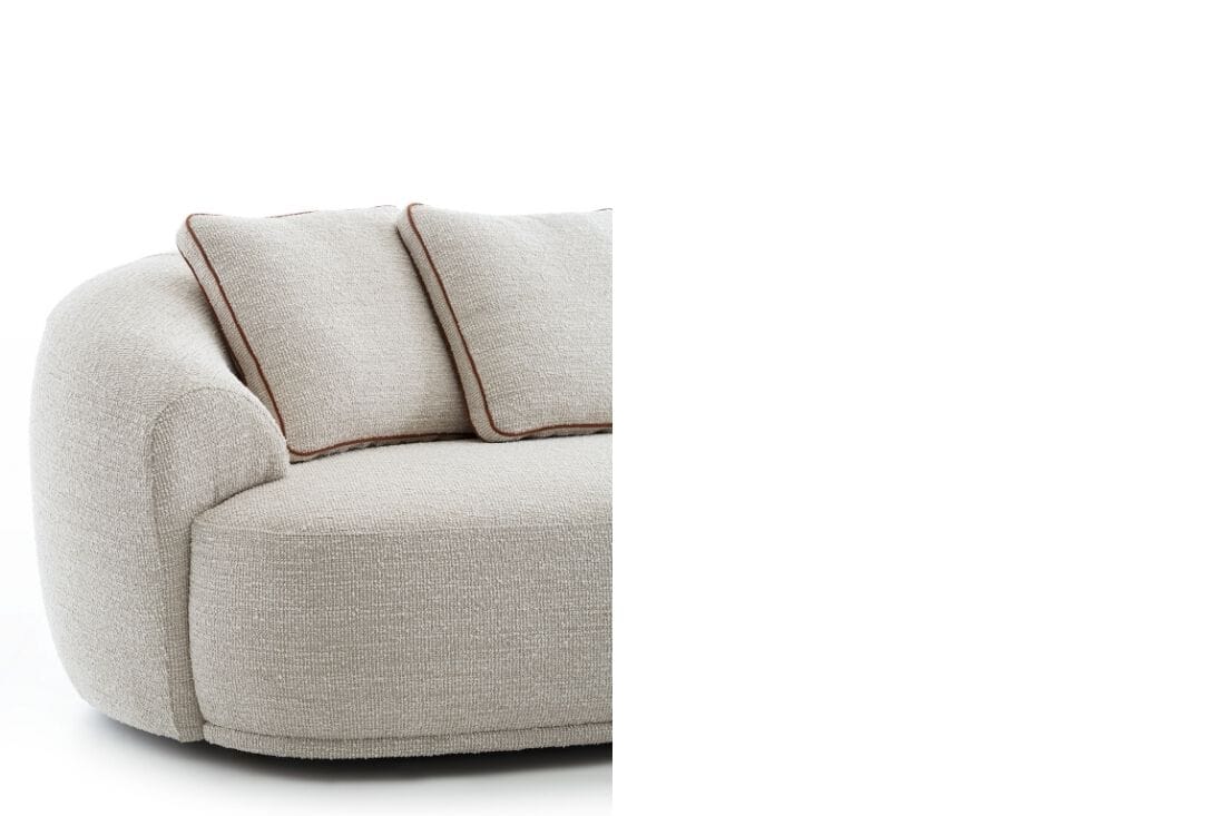 Изогнутый диван из ткани Pacini & Cappellini BOND ARCH-00083844 - Вид №3