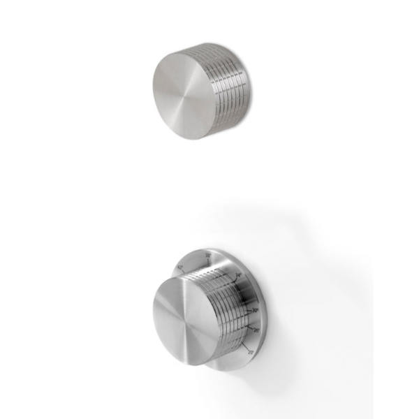 Термостатический смеситель с двухходовым переключателем и кнопкой СТОП. KRO270 linki 