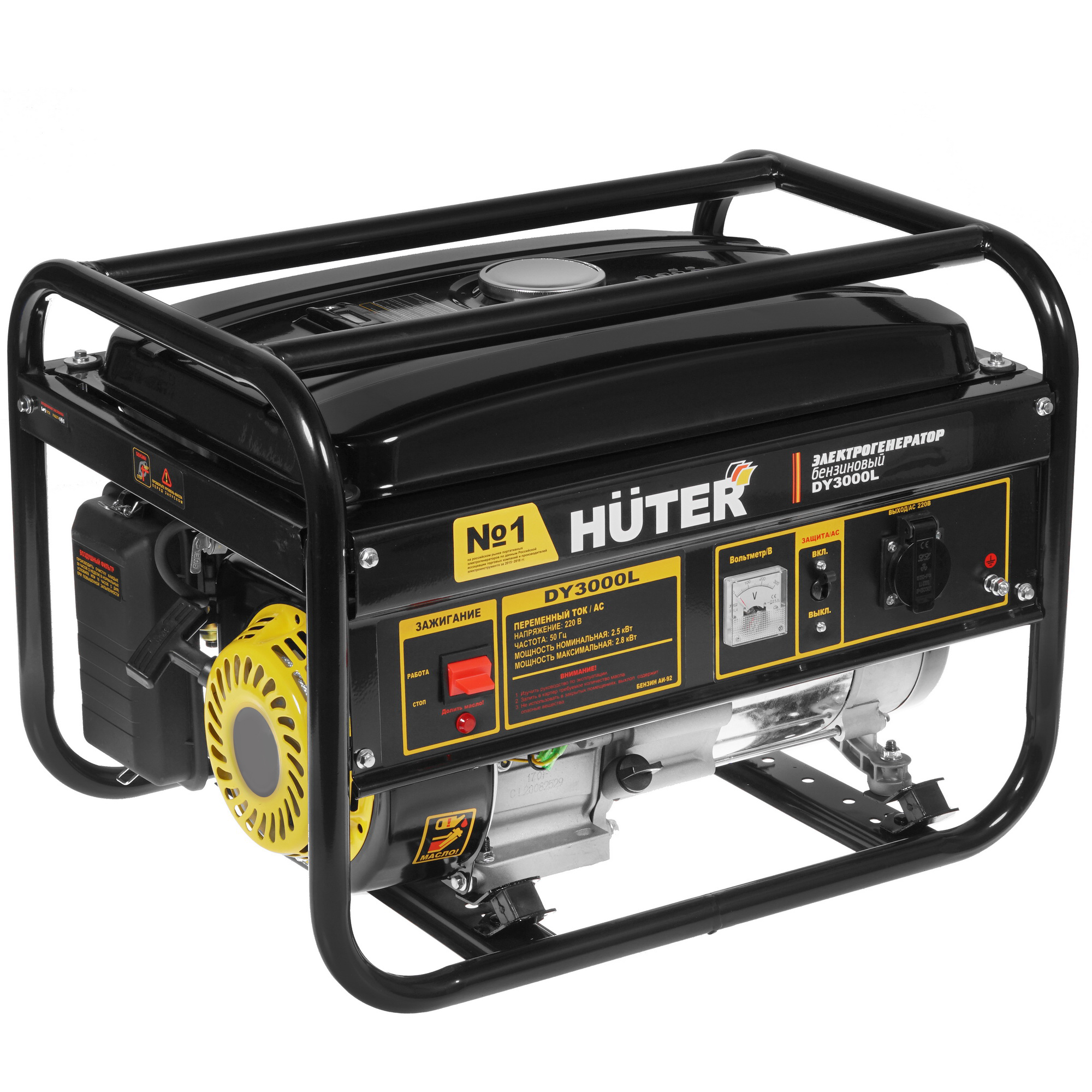 Электрогенератор   бензиновый Huter DY3000L 1091786 STDN-0039424