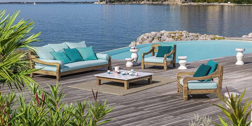 Gervasoni Садовый диван из тикового дерева Gervasoni outdoor sun-id-1401566 - Вид №2