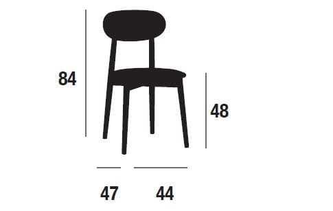 Деревянный стул с мягким сиденьем XLINE 1444 ARCH-00103057 - Вид №2