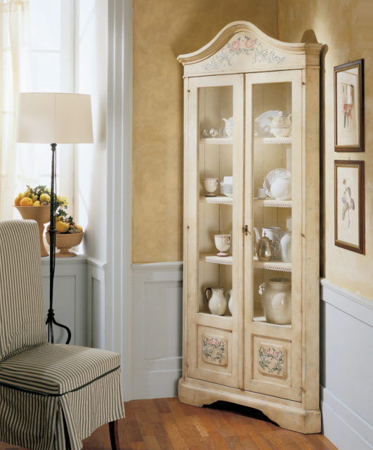 1973 Tifernoit Угловой шкаф с 2 стеклянными дверцами Soggiorno  - Вид №2