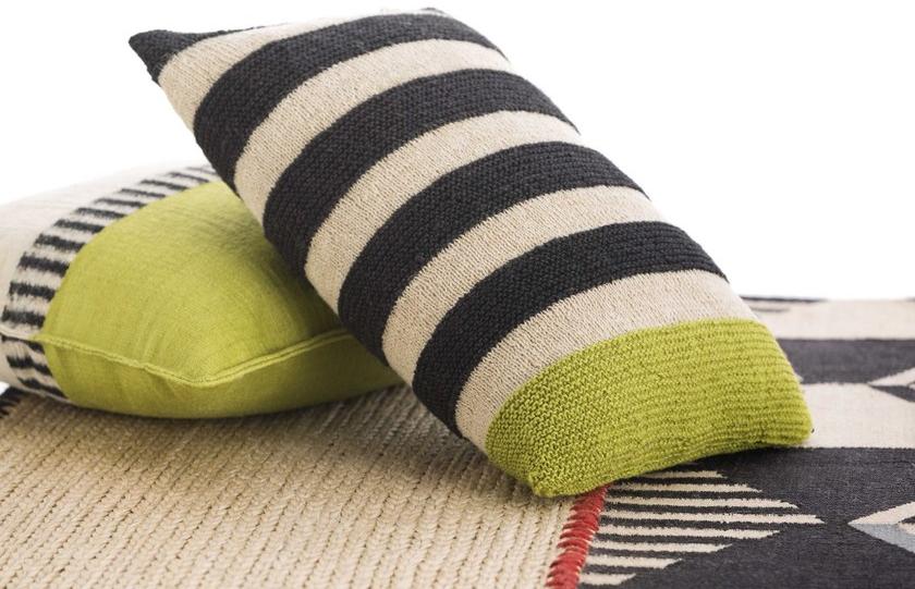 GAN Прямоугольный шерстяной коврик ручной работы с геометрическими мотивами Rustic chic sun-id-1470521 - Вид №4