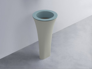 AMLA45-PL+AMPILT-FN+AMCOLT-PM Раковина Amedeo Tondo отдельностоящая cielo Enjoy + Amedeo