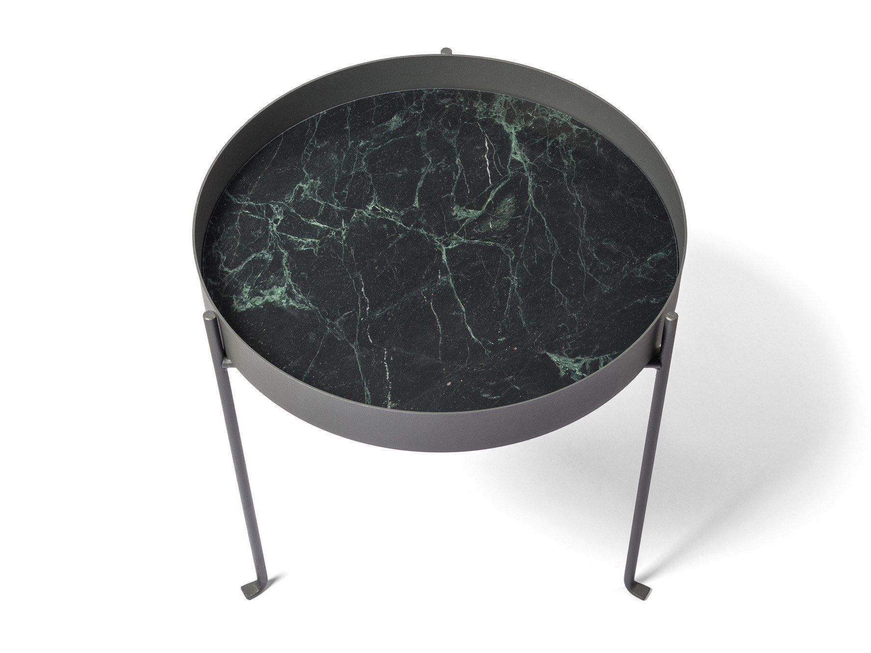 Мраморный круглый журнальный столик с подносом In Stock SALVATORI - PIETRA L ARCH-00102906