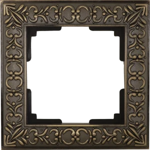 Рамка для розеток и выключателей Werkel Antik 1 пост, цвет бронза