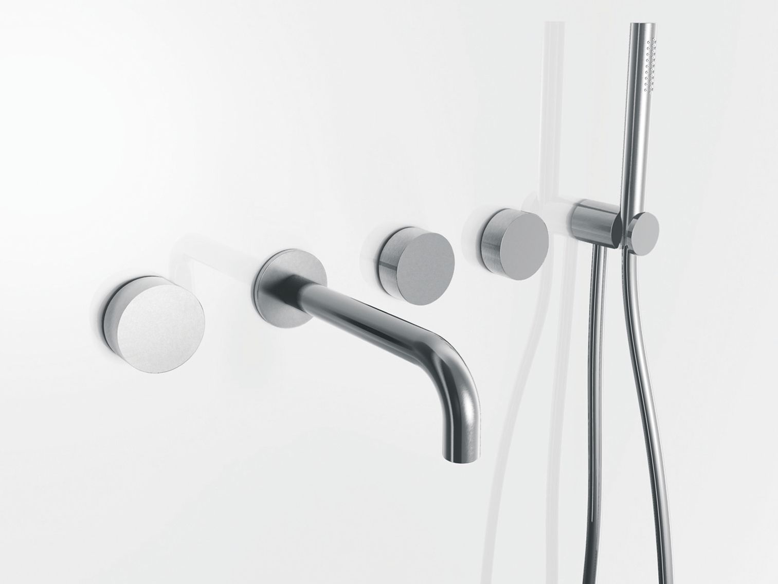 Настенный набор для ванны с 5 отверстиями и ручным душем ABOUTWATER AF/21 ARCH-00051023