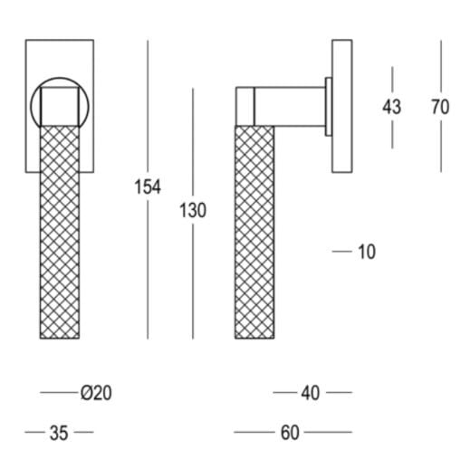 Латунная оконная ручка на розетке Quincalux Montreux ARCH-00043335 - Вид №2