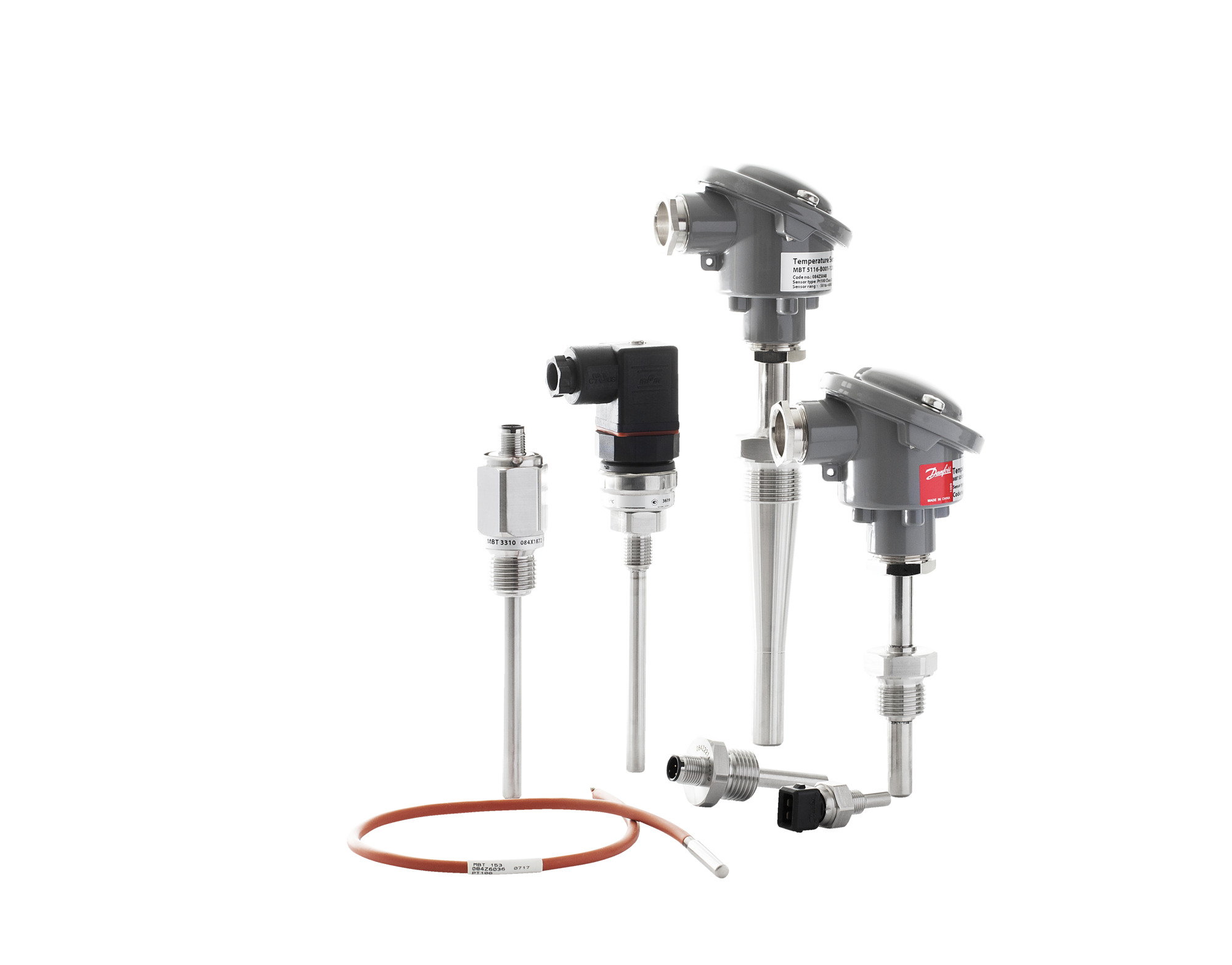 Danfoss MBT3560 — термопреобразователь сопротивления с унифицированным выходным сигналом 4-20 мА Датчик температуры MBT 3560 -50..150С, 4 084Z4127  - Вид №102