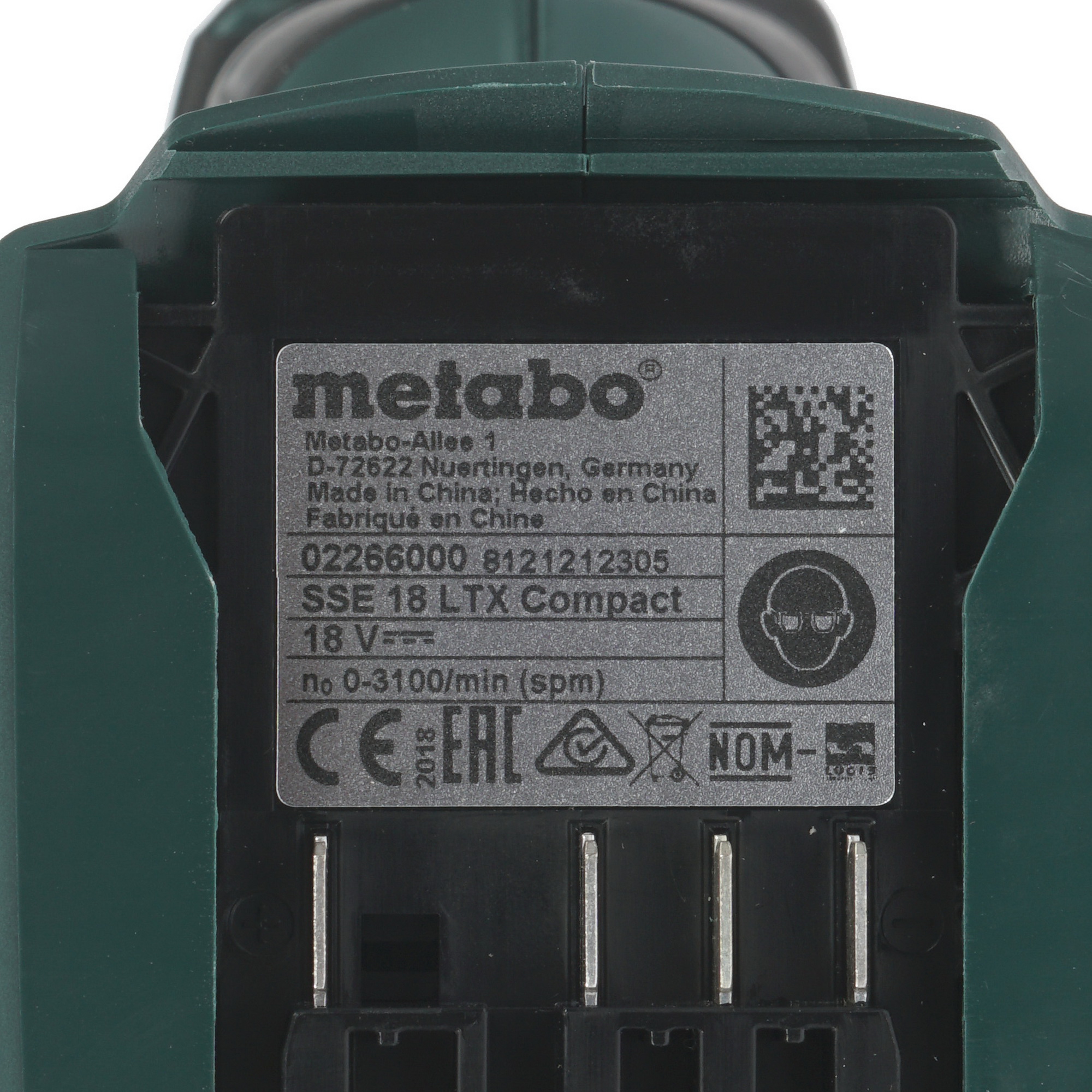 Сабельная пила Metabo SSE 18 LTX Compact CAS 18V  , Без ЗУ, Без АКБ 1153219 STDN-0109660 - Вид №4