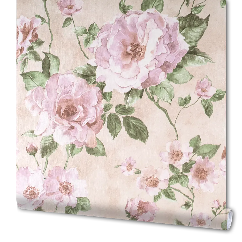 Обои бумажные Шиповник 0.53 м 4613 бежевые Santreyd STLM-2121449