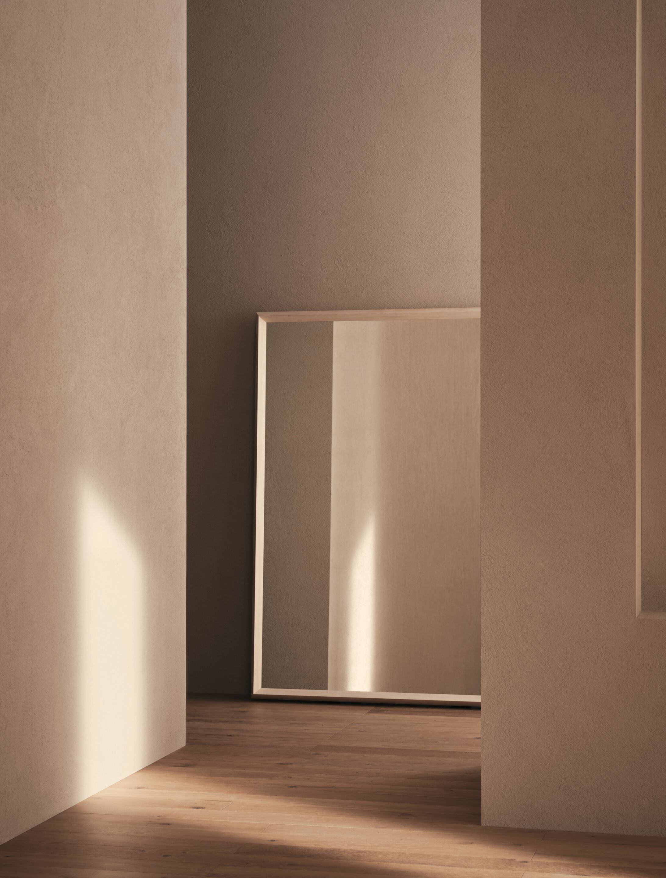 Прямоугольное напольное зеркало из ясеня с рамкой DE PADOVA Rokumaru ARCH-00070237 - Вид №1