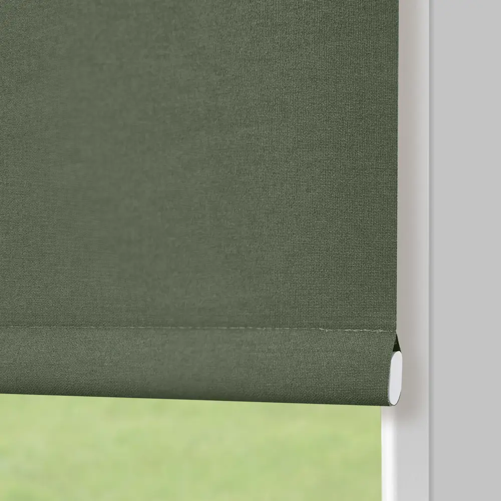 Штора рулонная блэкаут KREAFORTA Karelia 80x160 см зеленая STLM-2157593 - Вид №5
