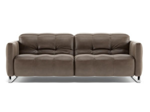 Кожаный диван с электроприводом на 2 места