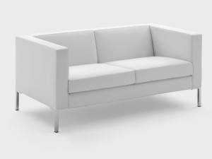 2-местный кожаный контрактный диван