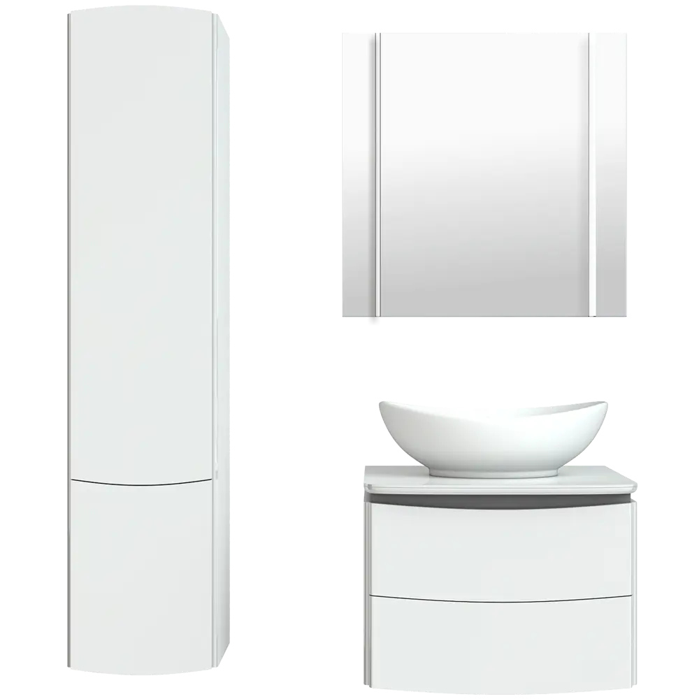 Тумба под раковину подвесная Cosmo 60 см цвет белый VIGO STLM-2031129 - Вид №3