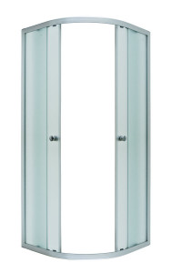 Б02544 Шторка для поддона BELLA 90х90х185 хром 1 Marka 