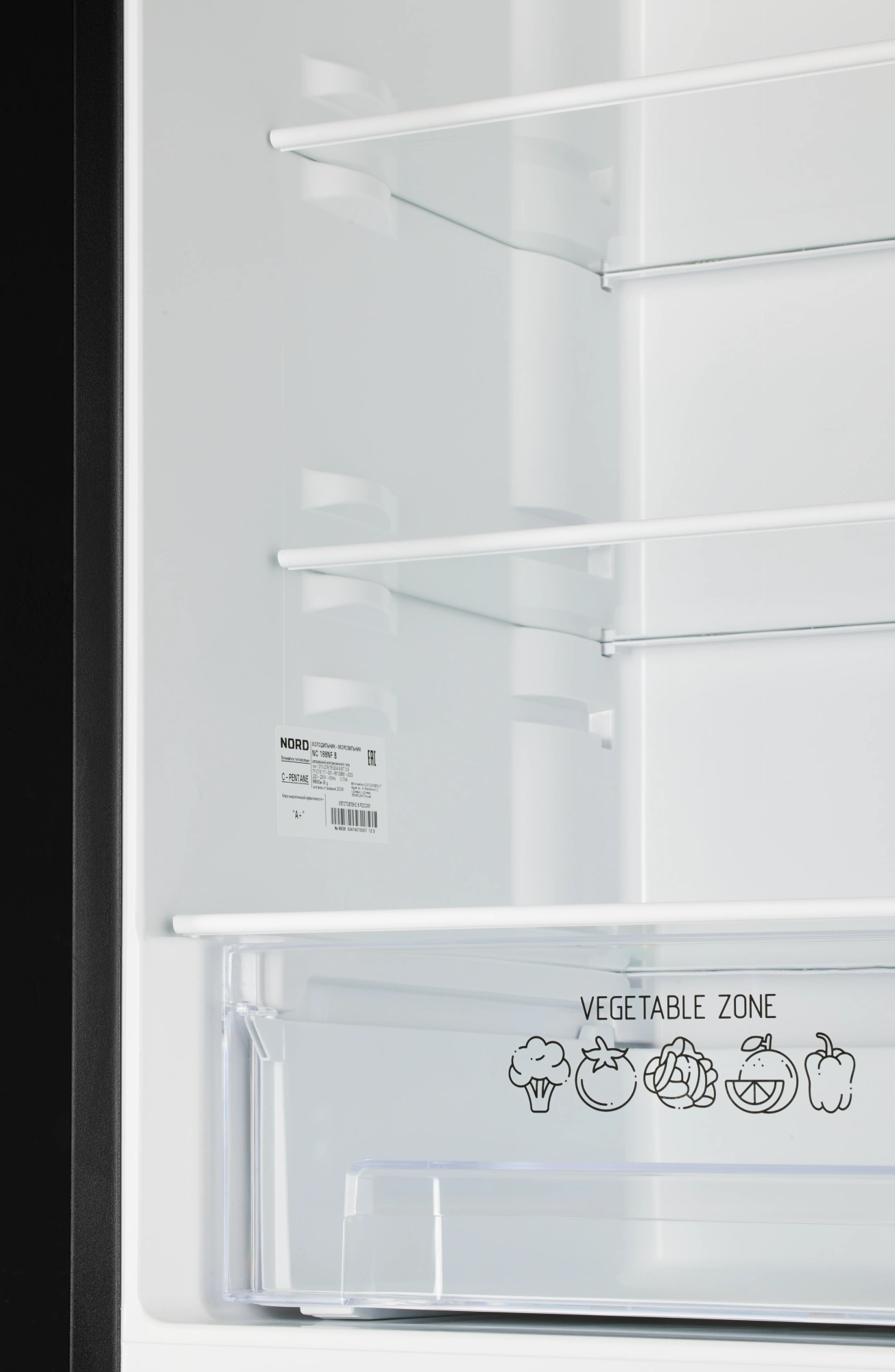 9291897 Холодильник с морозильником   NORD NRB 152 B черный STDN-0078408 - Вид №3