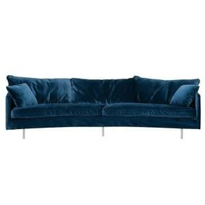 Диван Julia, четрехместный, темно-синий