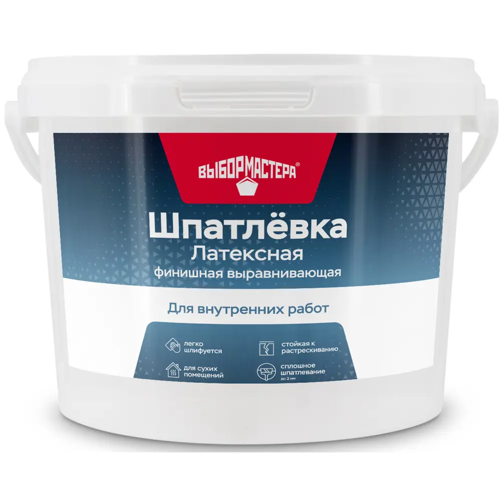 Шпаклевка латексная финишная Выбор мастера 3 кг цвет белый STLM-2084155