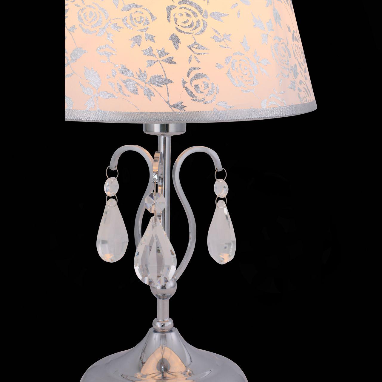 Настольная лампа ST Luce Aumentato SL176.104.01 ST LUCE ИНТЕРЬЕРНЫЕ 138941 Белый;серебро  - Вид №1