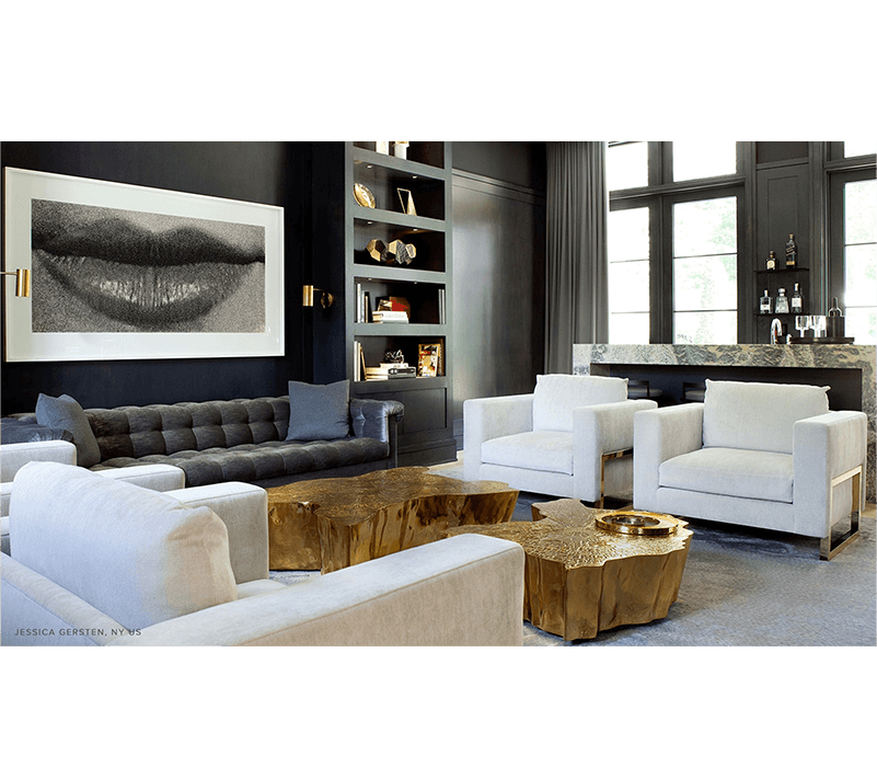 0-146 Золотой центральный стол Eden Boca Do Lobo  - Вид №24