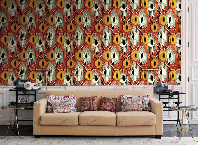 Jannelli&Volpi Обои с рисунком Jv 171 ikat sun-id-1405376