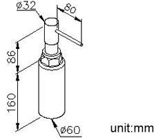 JUSTIME Дозатор для мыла из хромированной латуни Still one 6771-26-80cp - Вид №1