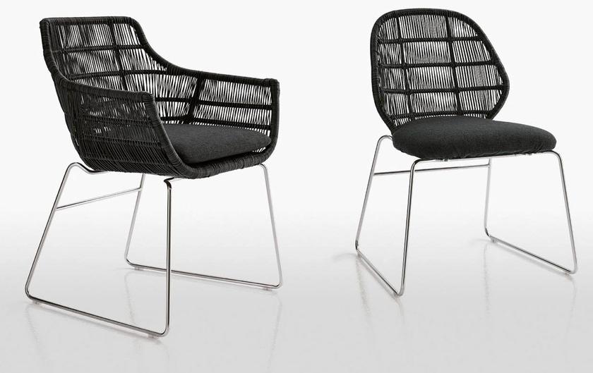 B&B Italia Outdoor Садовое кресло-санки из полиэтилена Crinoline sun-id-1414306 - Вид №1