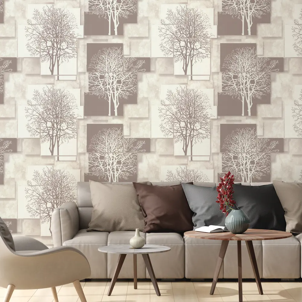 Обои флизелиновые Аспект Ру Каскад бежевые 1.06 м 70369-12 STLM-2208435 - Вид №2