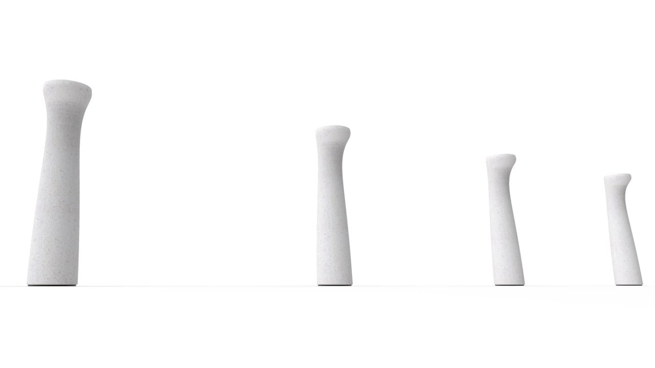 Реконструированный каменный столб / пепельница для общественных мест Viscio Urban Design BAMBOO ARCH-00085829 - Вид №3