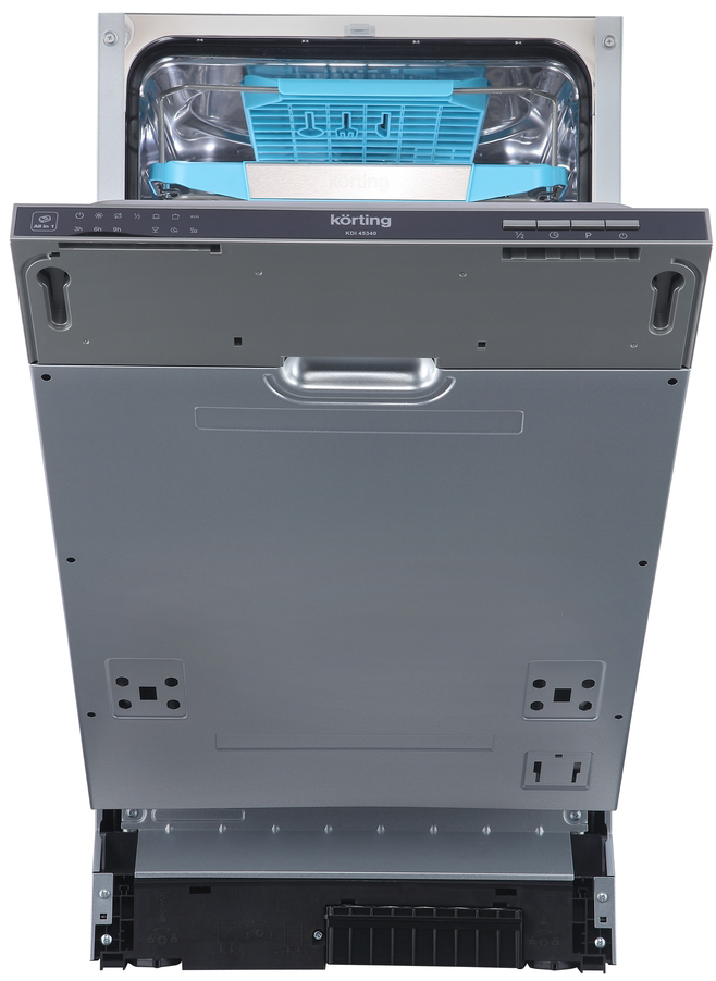 KDI 45340 Встраиваемые посудомоечные машины / полновстр., 45 см, 10 компл.,третья мини-корзина для столовых приборов, а++/a/a, электронное управление,индикаторы белого цвета cold white, 6 программ, активная сушка, отложенный старт: 3/6/9 часов, разбрызгив Santreyd 