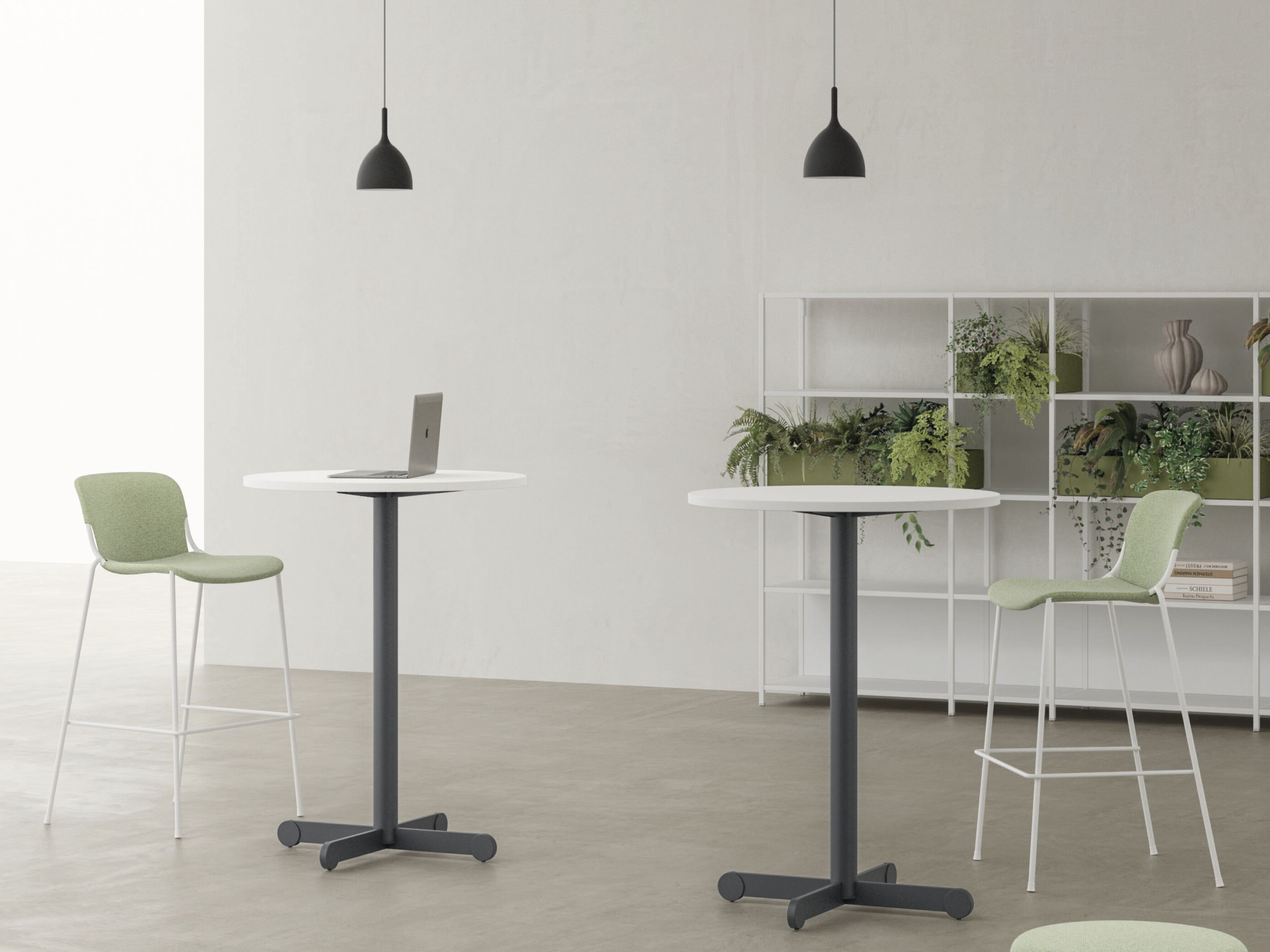 Высокий круглый журнальный столик DVO Осло ARCH-00073602